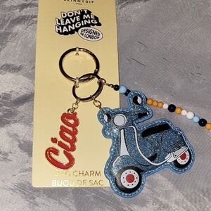 Vespa Blue Scooter Bag Charm Ciao Brand New Te M